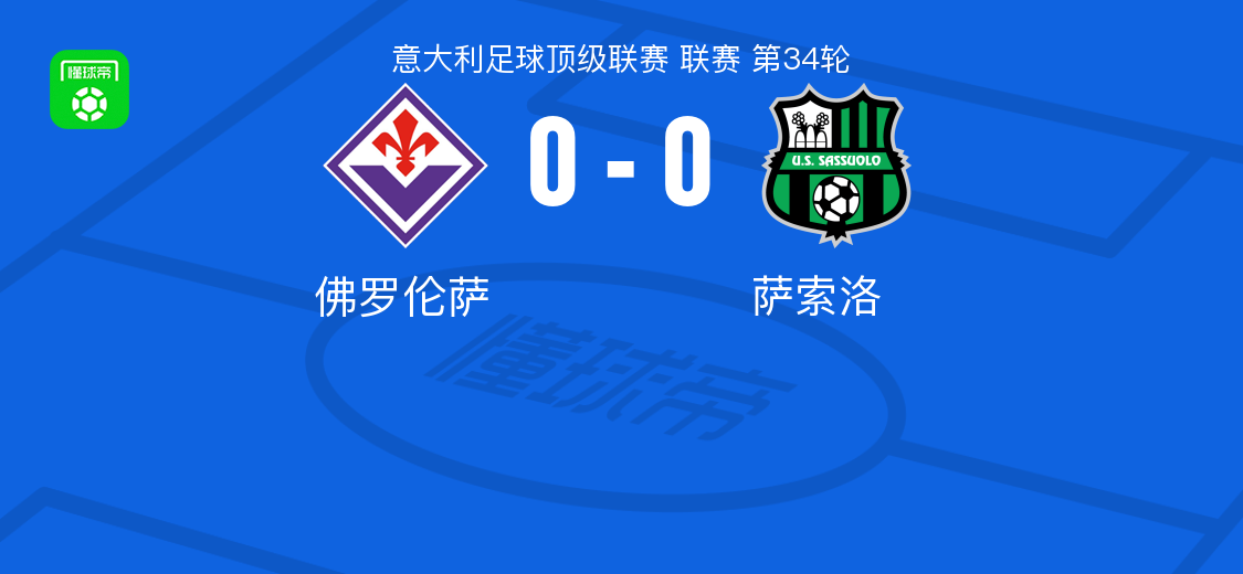 九游娱乐-佛罗伦萨0-0萨索洛，两队各拿一分